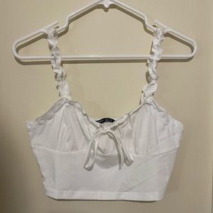 SHEIN White Crop Tank Top